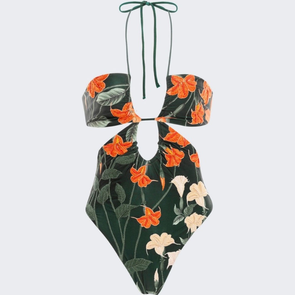 Agua by Agua Bendita Mejoran One Piece Swimsuit Size L
